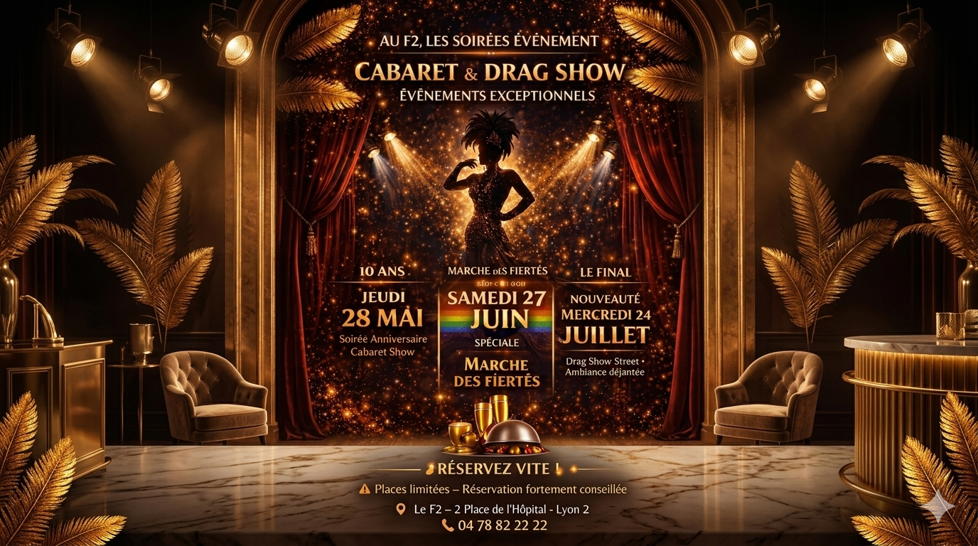 Visuel annonce 3 dates show Le F2